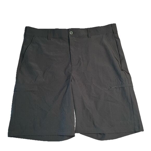 Birdie Bound Cargo Shorts Golf Flat Front Spandex Men's Sz 36 Black Excellent - Picture 1 of 4